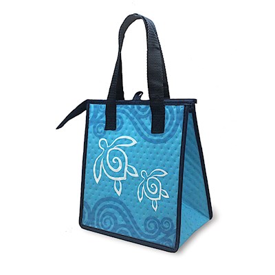 Sm Insulated Tote, Honu Swirl - Quilted